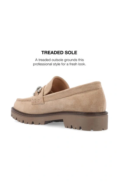 Journee Collection Jessamy Lug Loafer In Taupe