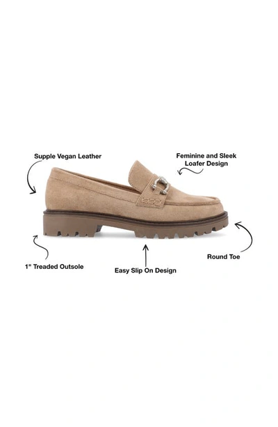 Journee Collection Jessamy Lug Loafer In Taupe