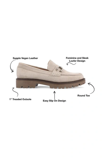 Journee Collection Jessamy Lug Loafer In Grey