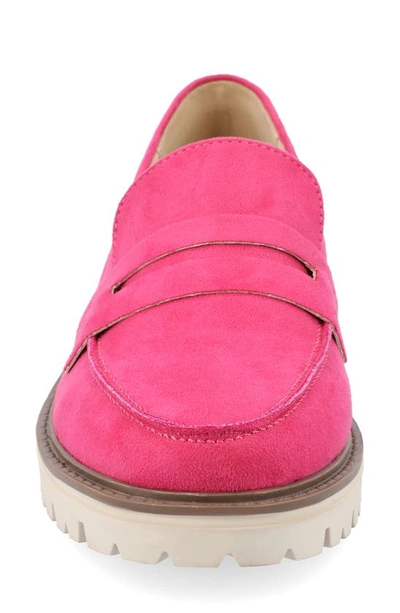 Shop Journee Collection Kenley Penny Loafer In Pink