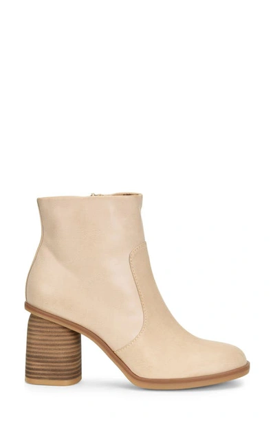 Shop Korks Destiny Block Heel Bootie In Cream