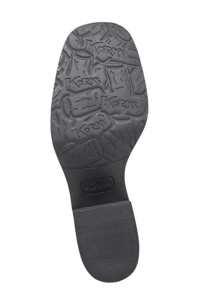 Korks Kari Block Heel Bootie In Black