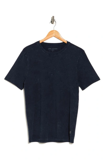 Shop John Varvatos Marble Wash T-shirt In Navy