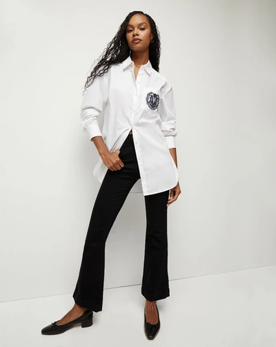 Veronica Beard Carson Kick-flare Jean In Onyx
