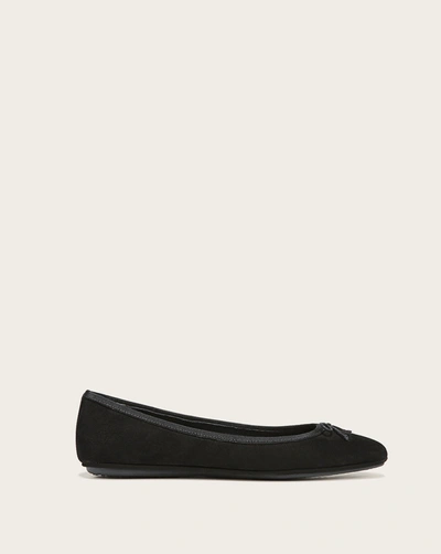 Shop Veronica Beard Beatrix Suede Ballet Flat In Black