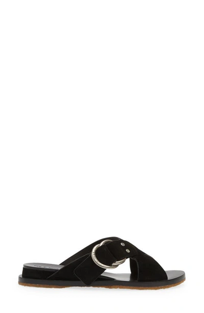Shop Rag & Bone Beau Slide Sandal In Black Suede