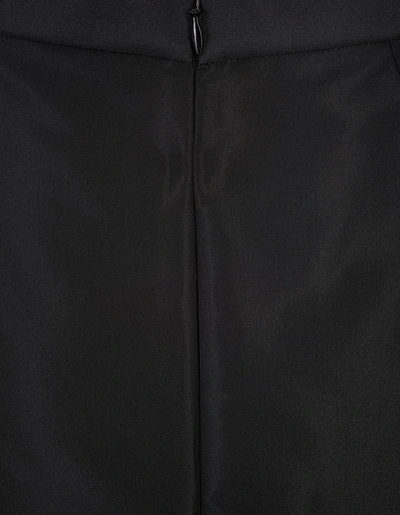 Shop Alexander Mcqueen Asymmetrical Wrap Skirt In Black