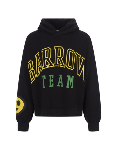 Shop Barrow " Team" Hoodie In Black