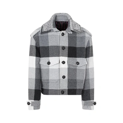 Shop Etro Wool Coat In Grey