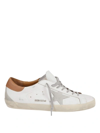 Shop Golden Goose Super Star Sneakers In Suede In White
