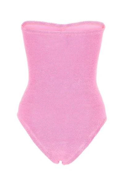Shop Hunza G Swimsuits In Pink