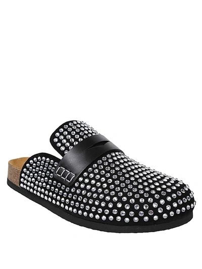 Shop Jw Anderson J.w. Anderson Sabot With Diamonds In Black