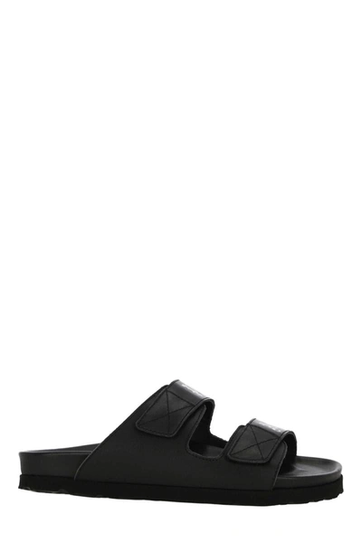 Shop Palm Angels Sandals In Black/white