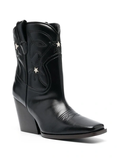 Shop Stella Mccartney Ankle Boot With Logo In Black