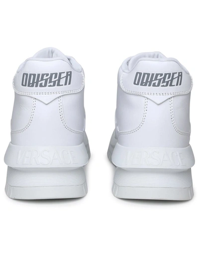 Shop Versace 'greek Odyssey' High Sneakers In White