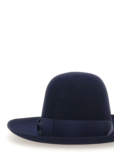 Shop Borsalino "alessandria" Hat In Blue