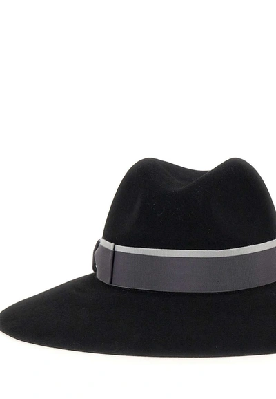 Shop Borsalino "sophie" Superfine Wool Hat In Black