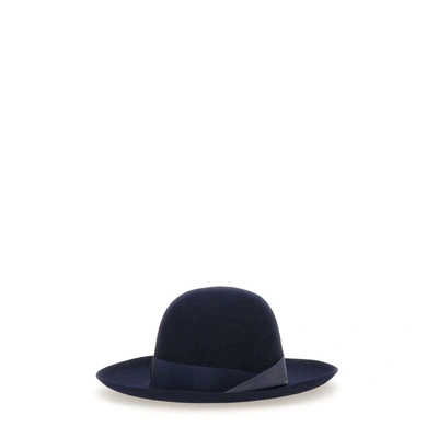 Shop Borsalino "alessandria" Hat In Blue