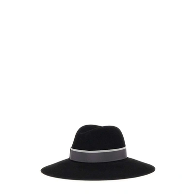 Shop Borsalino "sophie" Superfine Wool Hat In Black