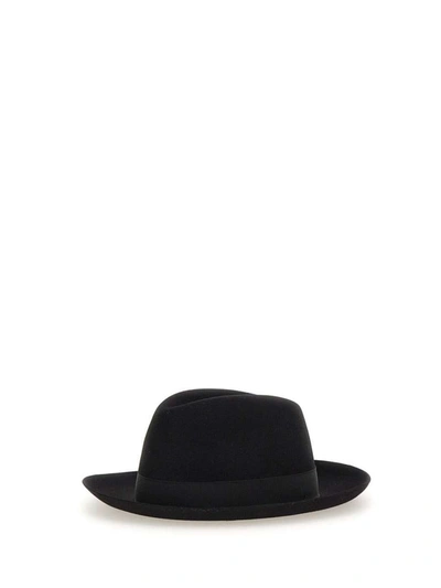 Shop Borsalino "folar" Hat In Black