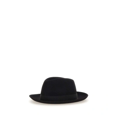 Shop Borsalino "folar" Hat In Black