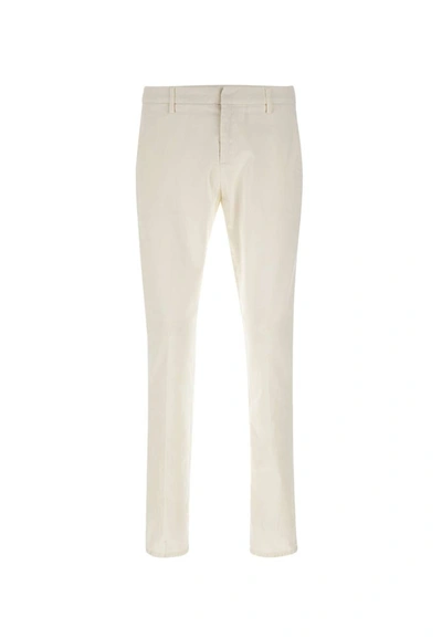 Shop Dondup "gaubert" Cotton Pants In White
