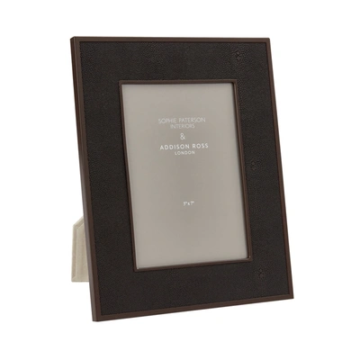 Shop Addison Ross Ltd Uk Anthracite Faux Shagreen & Bronze Photo Frame