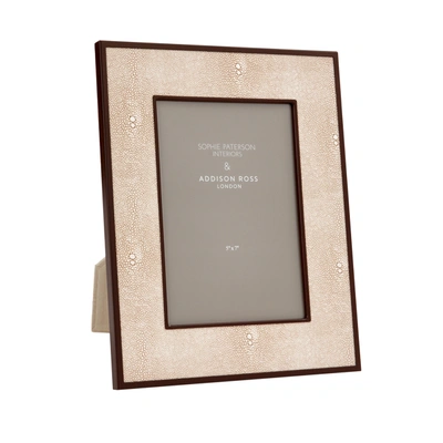 Shop Addison Ross Ltd Uk Ecru Faux Shagreen & Bronze Photo Frame