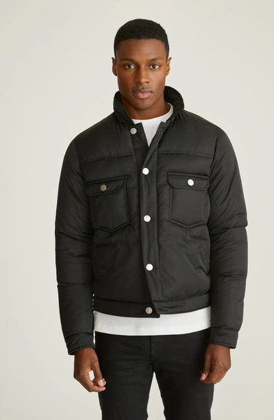 Puffer hot sale trucker jacket