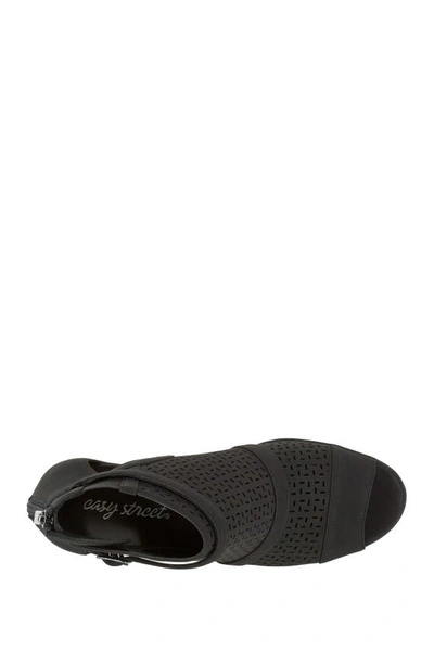 Easy Street Carrigan Womens Faux Suede Cut-out Dress Sandals In Black