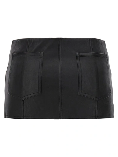 Shop Alyx 1017  9sm 'leather Buckle Mini' Skirt In Black