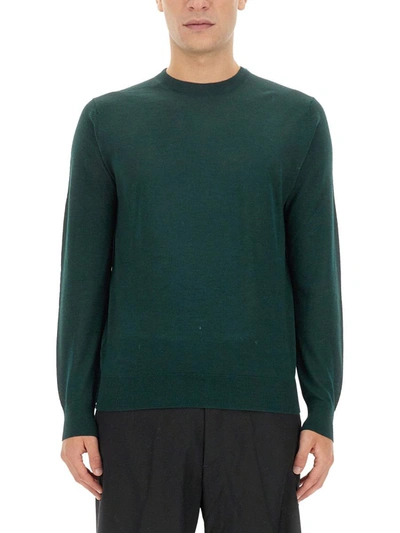 Shop Ballantyne Wool Pullover In Green