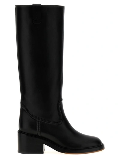 Shop Chloé 'mallo' Boots In Black