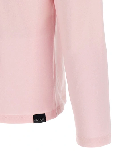 Shop Courrèges 'ac Straight Printed' T-shirt In Pink