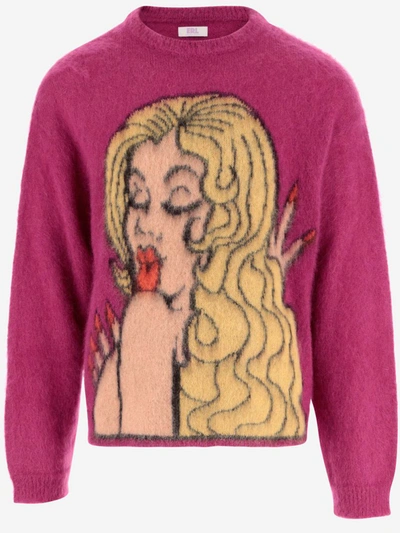 Shop Erl Sweaters Fuchsia In Fucsia