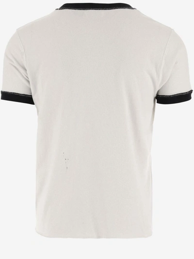 Shop Erl T-shirts And Polos White In Bianco