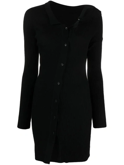Shop Jacquemus La Robe Maille Colin Short Dress In Black