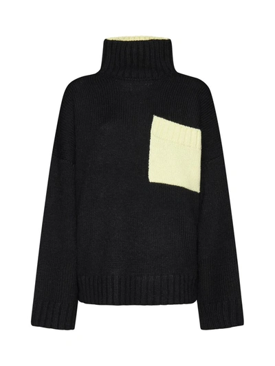 Shop Jw Anderson Sweaters In Black Mint
