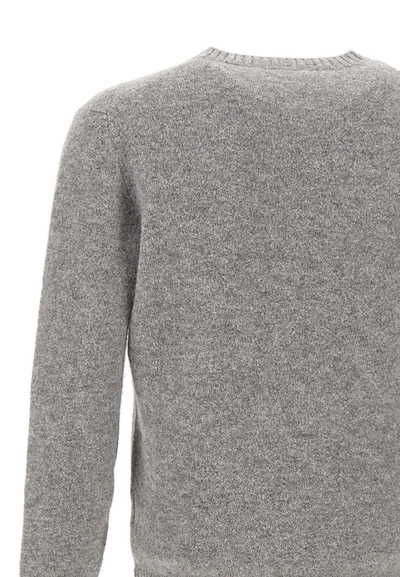 Shop Kangra Cashmere Cotton, Wool And Alpaca Pullover In Grey