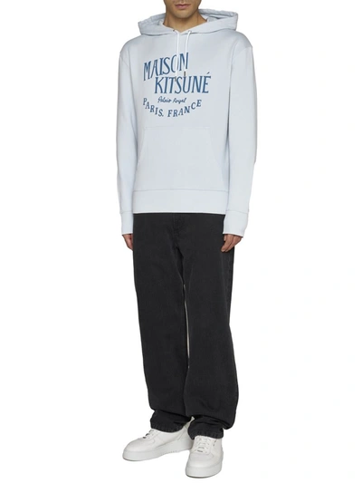 Shop Maison Kitsuné Maison Kitsune' Sweaters In Grey Blue