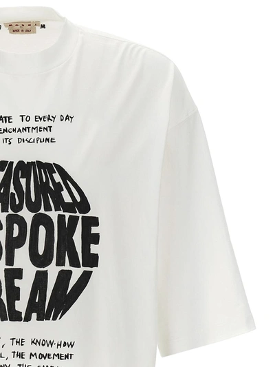 Shop Marni 'treasured Bespoke Dream' T-shirt In White