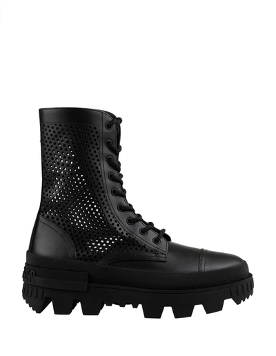 Shop Moncler Carinne Ankle Boot In Black