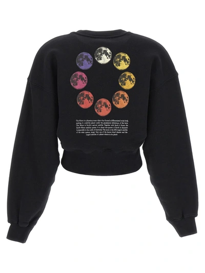 Shop Off-white 'moon Circle' Sweatshirt In Black