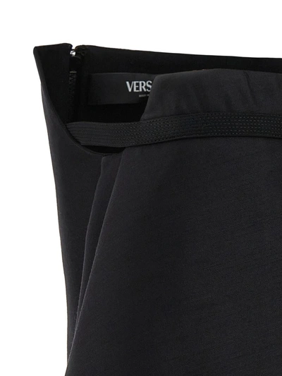 Shop Versace Top 'medusa 95' In Black