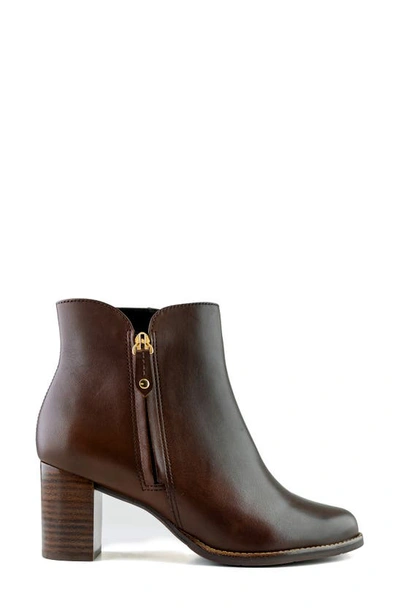 Marc Joseph New York Grand Central Bootie In Mocha Burnished Napa