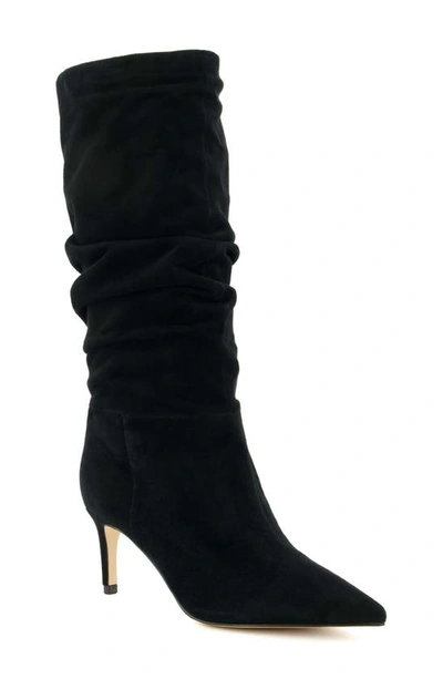 Shop Dune London Slouch Pointed Toe Boot In Black
