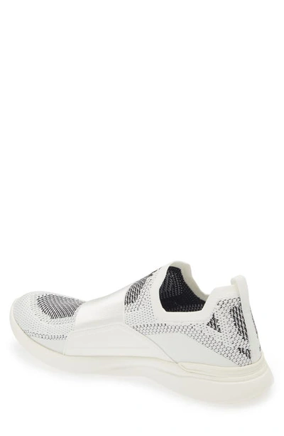 Shop Apl Athletic Propulsion Labs Techloom Bliss Knit Running Shoe In Ivory / Black