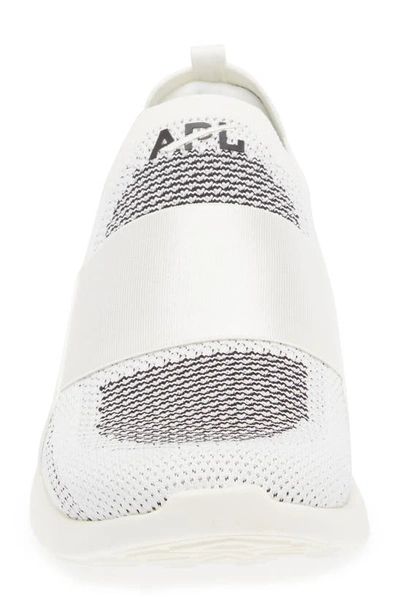 Shop Apl Athletic Propulsion Labs Techloom Bliss Knit Running Shoe In Ivory / Black