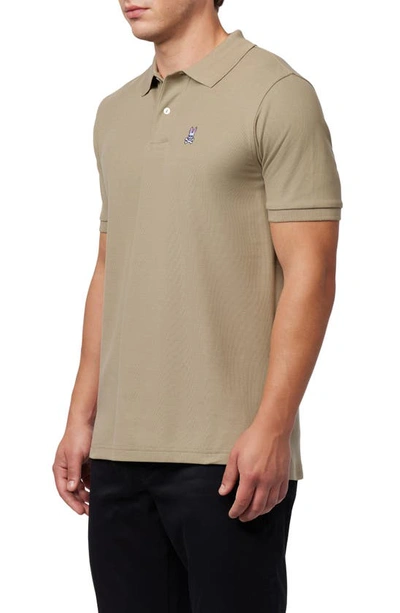 Shop Psycho Bunny Classic Pima Cotton Polo In Antique Taupe
