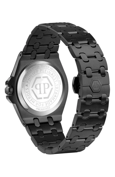 Shop Philipp Plein Plein Extreme Bracelet Watch, 38mm In Ip Black